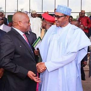 Buhari and Orji uzo kalu Image